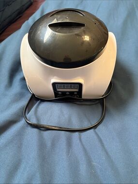 Compact White and Black Gel polish steam remover with Digital Display